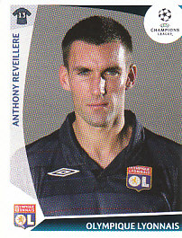 Anthony Reveillere Olympique Lyonnais samolepka UEFA Champions League 2009/10 #299